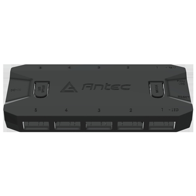 Antec ARGB & Fan Controller - 5 PWM Fan Ports, 5 ARGB LED Ports, SATA Power, Compact Design, 2-Year Warranty