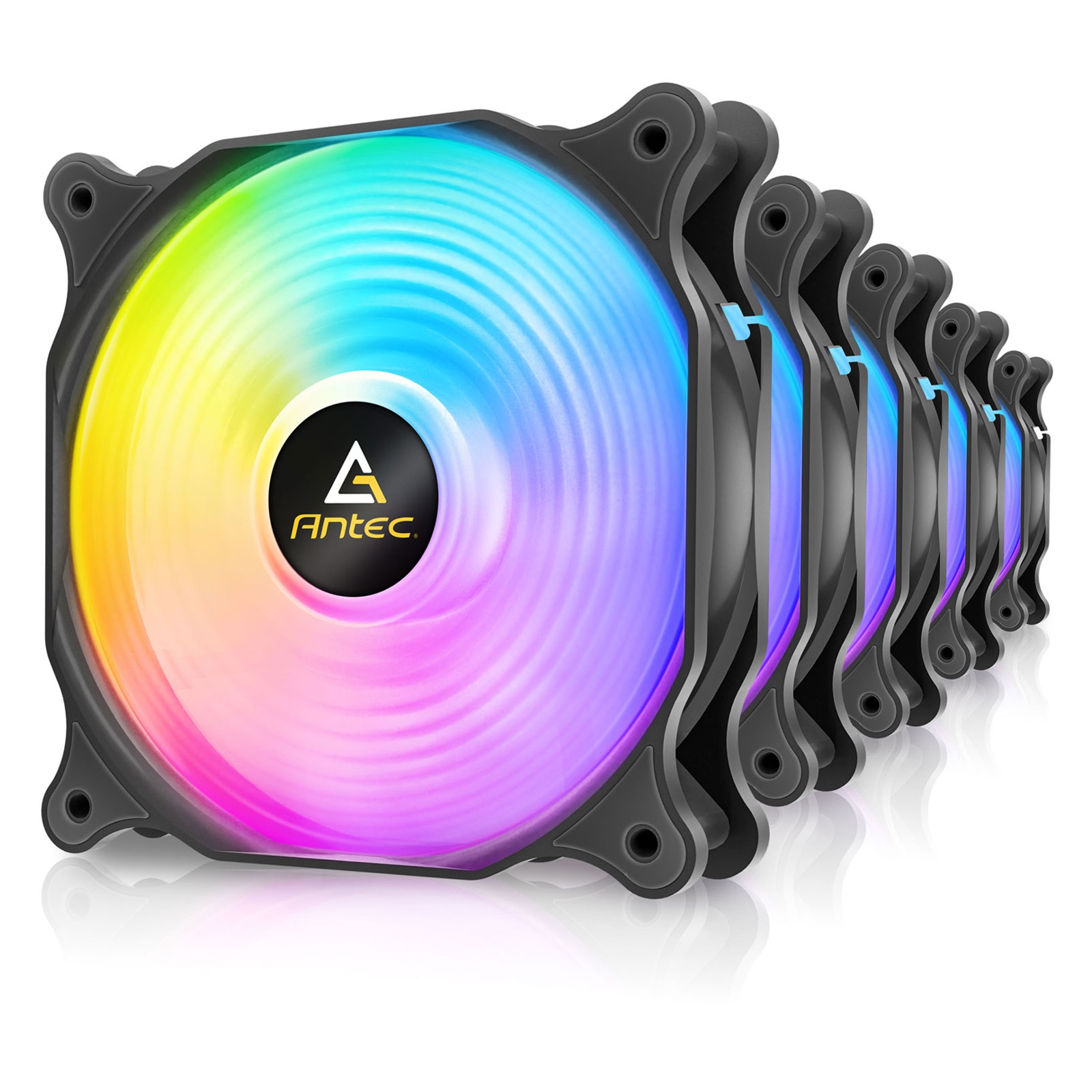 (image for) Antec F12 Racing ARGB 120mm PWM Case Fan, 3 Pack, Hydraulic Bearing, 1500 RPM, Black