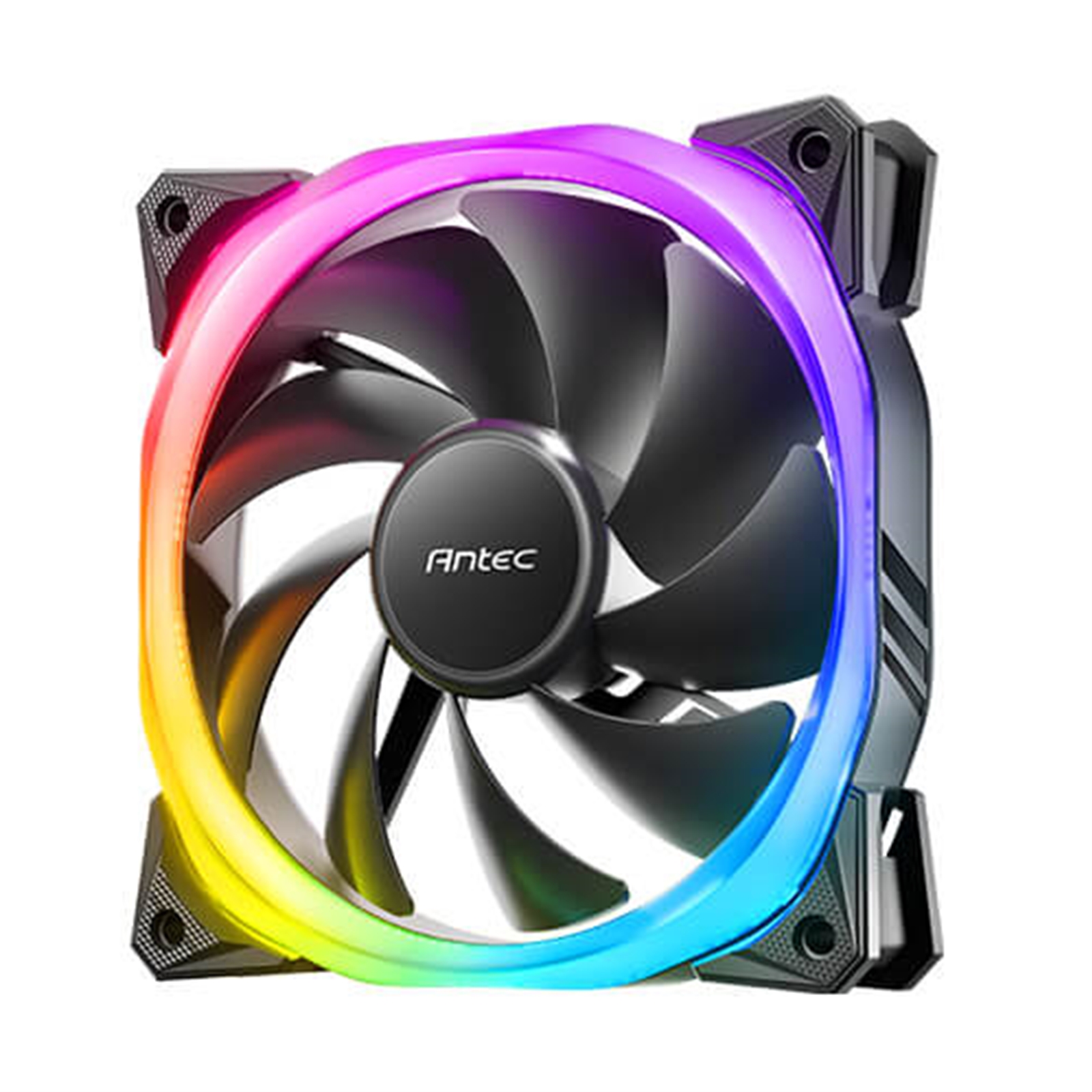 (image for) Antec Fusion 120mm ARGB, Black, 3x120mm ARGB Fans, Upto 2000RPM, 57.93CFM Airflow, 31.24dB Max, 4-pin PWM 3-pin LED
