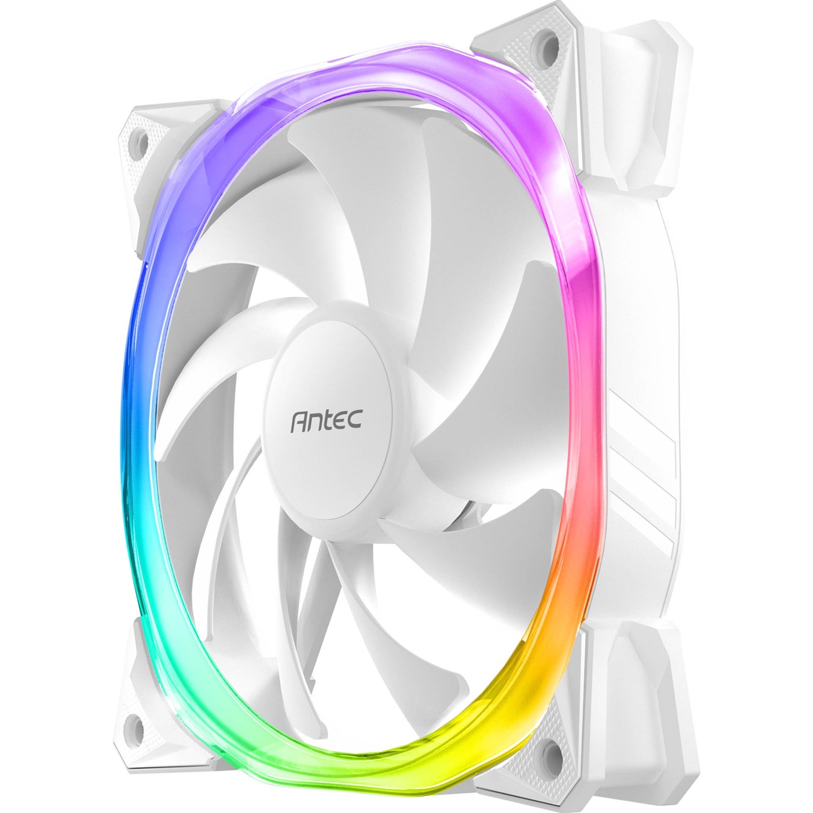 (image for) Antec Fusion Case Fan 120mm ARGB, White, Upto 2000RPM, 57.93CFM Airflow, 31.24dB Max, 4-pin PWM 3-pin LED