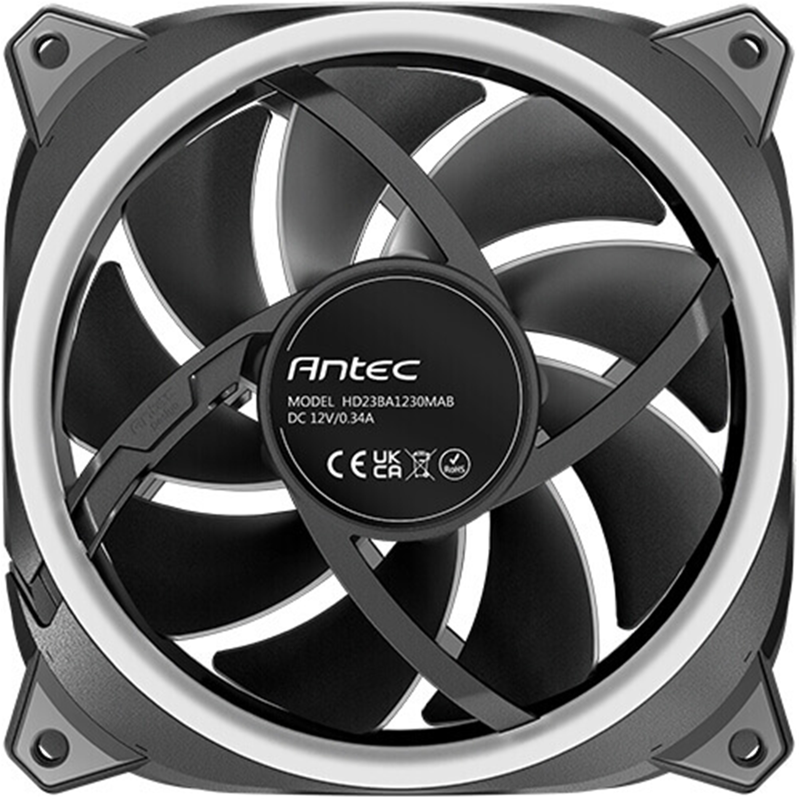 (image for) Antec Neo Prizm T3 120 ARGB PWM Case Fan - Hydro Bearing, 600-2000 RPM, Black