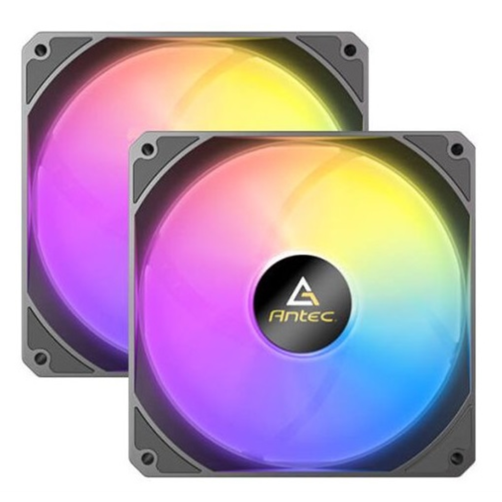 (image for) Antec P14 ARGB PWM 140mm Case Fan, 2 Pack, Hydraulic Bearing, 240-1350 RPM, Black