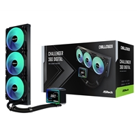 Asrock Challenger 360 Digital Aio Liquid Cpu Cooler, 360mm Radiator, Triple 120mm Pwm Argb Fans, 3? Digital Display, Intel Lga1700/1851 & Amd Am5/am4 Compatible 90-acla36-baaga6 - Tgt01 Asrock Challenger 360 Digital Aio Liquid Cpu Cooler, 360mm Radiator, Triple 120mm Pwm Argb Fans, 3? Digital Display, Intel Lga1700/1851 & Amd Am5/am4 Compatible 90-acla36-baaga6 - Tgt01
