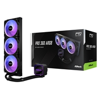 Asrock Pro 360 Argb Aio Liquid Cpu Cooler, 360mm Radiator, Triple 120mm Pwm Fans, Addressable Rgb, Intel Lga1700/1851 & Amd Am5/am4 Compatible 90-apra36-baaga6 - Tgt01 Asrock Pro 360 Argb Aio Liquid Cpu Cooler, 360mm Radiator, Triple 120mm Pwm Fans, Addressable Rgb, Intel Lga1700/1851 & Amd Am5/am4 Compatible 90-apra36-baaga6 - Tgt01