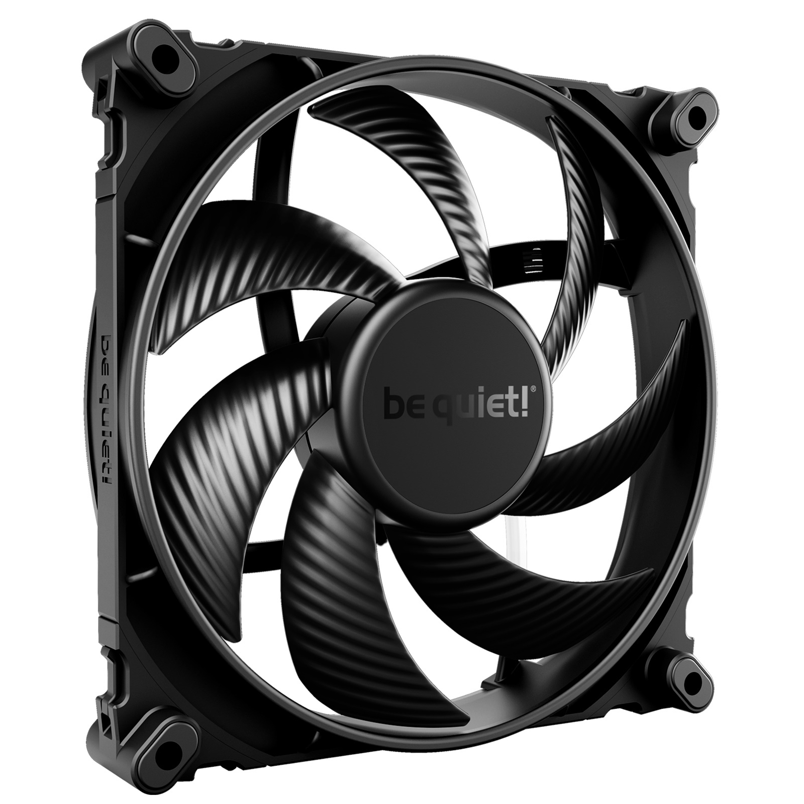 (image for) be quiet! Silent Wings 4 PWM Black Fan, 140mm, 1100RPM, 4-Pin PWM Fan Connector, Black Frame, Black Blades, Optimized Fan Blades for High End Performance, 2 Mounting Options