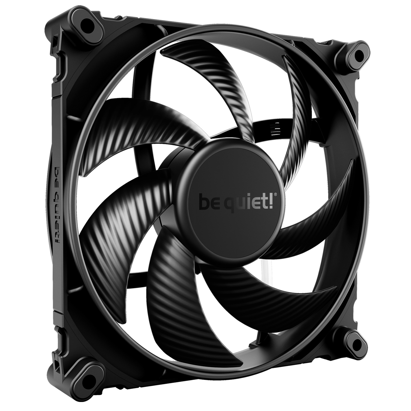 (image for) be quiet! Silent Wings 4 PWM High Speed Black Fan, 140mm, 1900RPM, 4-Pin PWM Fan Connector, Black Frame, Black Blades, Optimized Fan Blades for High End Performance, 2 Mounting Options