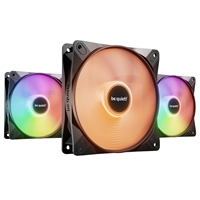 Be Quiet! Light Wings Lx 120mm Pwm High-speed Fan, Argb Lighting, Black, Ultra-quiet Operation, High Airflow, Rifle Bearing, Daisy-chaining Support, 3-pack Bl124 - Tgt01