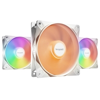 Be Quiet! Light Wings Lx 120mm Pwm High-speed Fan, Argb Lighting, White, Ultra-quiet Operation, High Airflow, Rifle Bearing, Daisy-chaining Support, 3-pack Bl125 - Tgt01