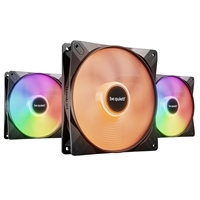 Be Quiet! Light Wings Lx 140mm Pwm High-speed Fan, Argb Lighting, Triple Pack, Ultra-quiet Operation, High Airflow, Daisy-chaining Support, Black Bl130 - Tgt01