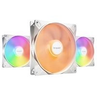 Be Quiet! Light Wings Lx 140mm Pwm High-speed Fan, Argb Lighting, Triple Pack, Ultra-quiet Operation, High Airflow, Daisy-chaining Support, White Bl131 - Tgt01