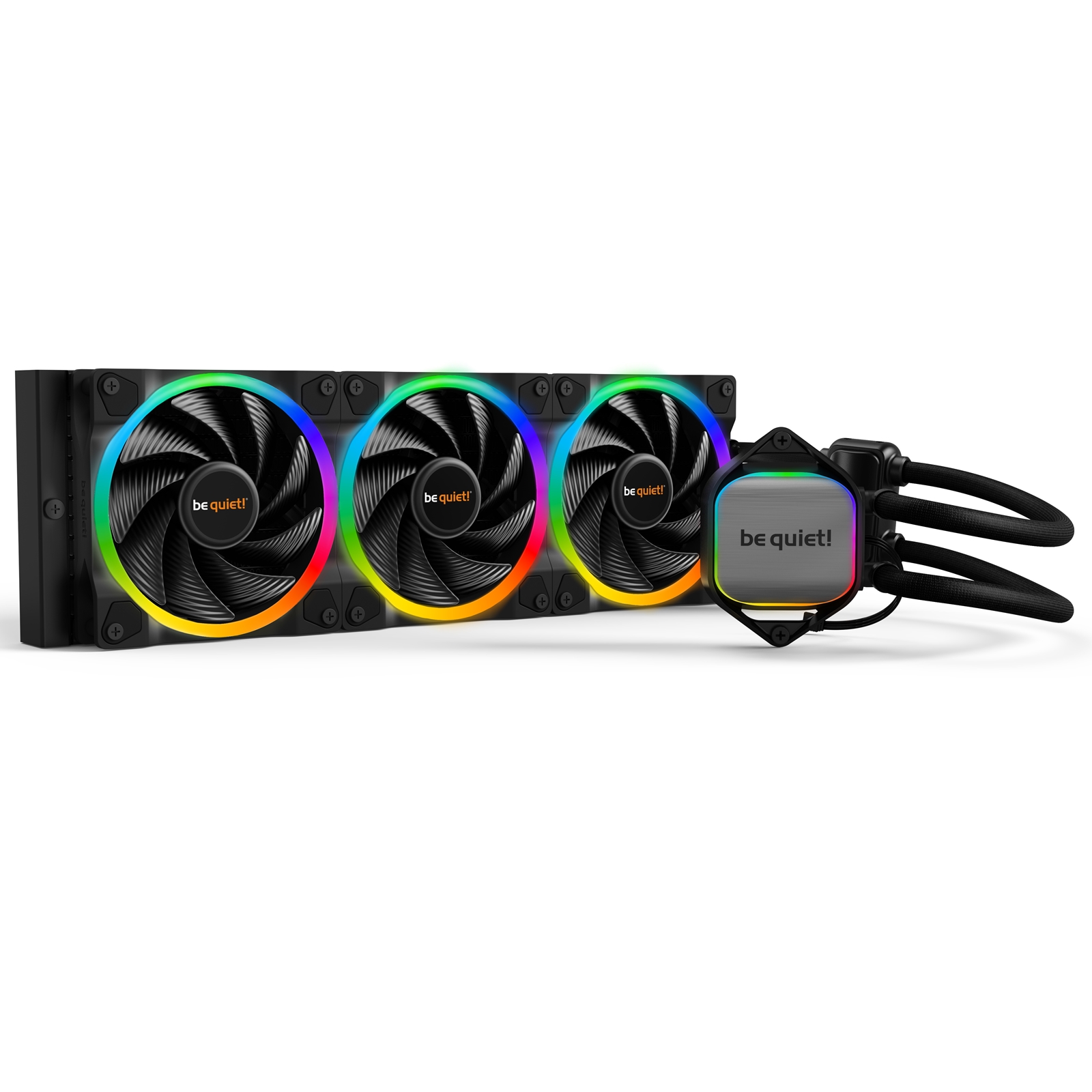 (image for) be quiet! Pure Loop 2 FX AiO Liquid CPU Cooler, Universal Socket, 360mm Radiator, 3 x Light Wings 120mm PWM High Speed 2500RPM Addressable RGB Cooling Fan, Addressable RGB LED Pump Head, ARGB PWM Hub Included