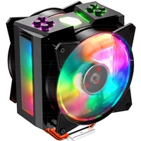 Cooler Master MasterAir MA410M Universal Socket 120mm PWM 1800RPM Addressable RGB LED Fan CPU Cooler with Wired Addressable RGB Controller