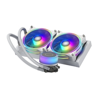 Cooler Master Masterliquid Ml240 Illusion White Edition Universal Socket 240mm Pwm 1800rpm Addressable Gen 2 Rgb Led Aio Liquid Cpu Cooler With Wired Argb Controller Mlx-d24m-a18pw-r1 - Tgt01