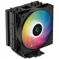 Deepcool Ag400 Black Argb V2 Cpu Air Cooler, 120mm Pwm Fan, 4 Direct Touch Heat Pipes, Addressable Rgb, Lga1851/1700/1200, Am5/am4 Compatible, High-performance Single Tower Cooler R-ag400-bkammn-gjd - Tgt01