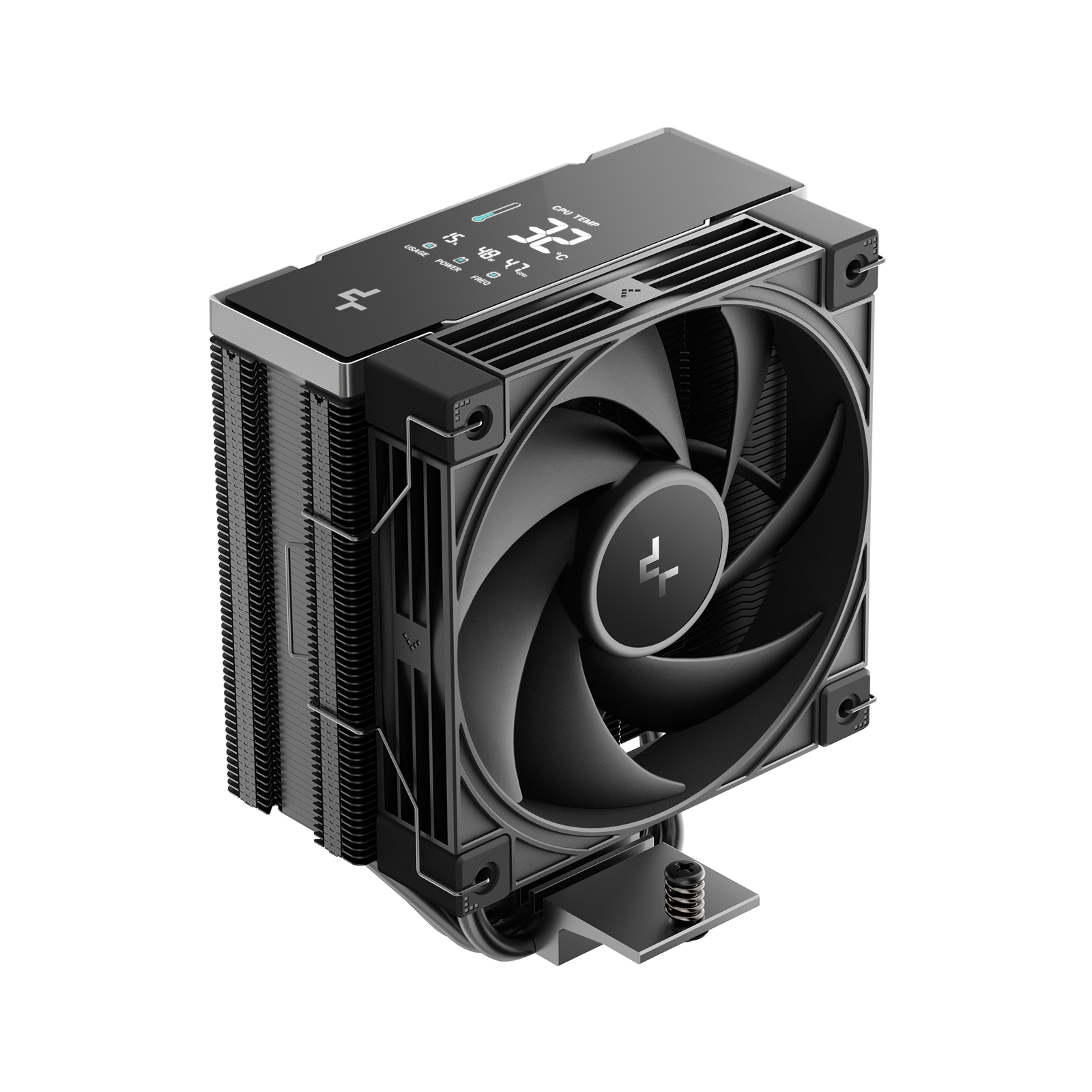DeepCool AK400 G2 DIGITAL NYX CPU Cooler, Black, 1 x 120mm Fan,  4 x advanced  Copper Heatpipes, Intel/AMD