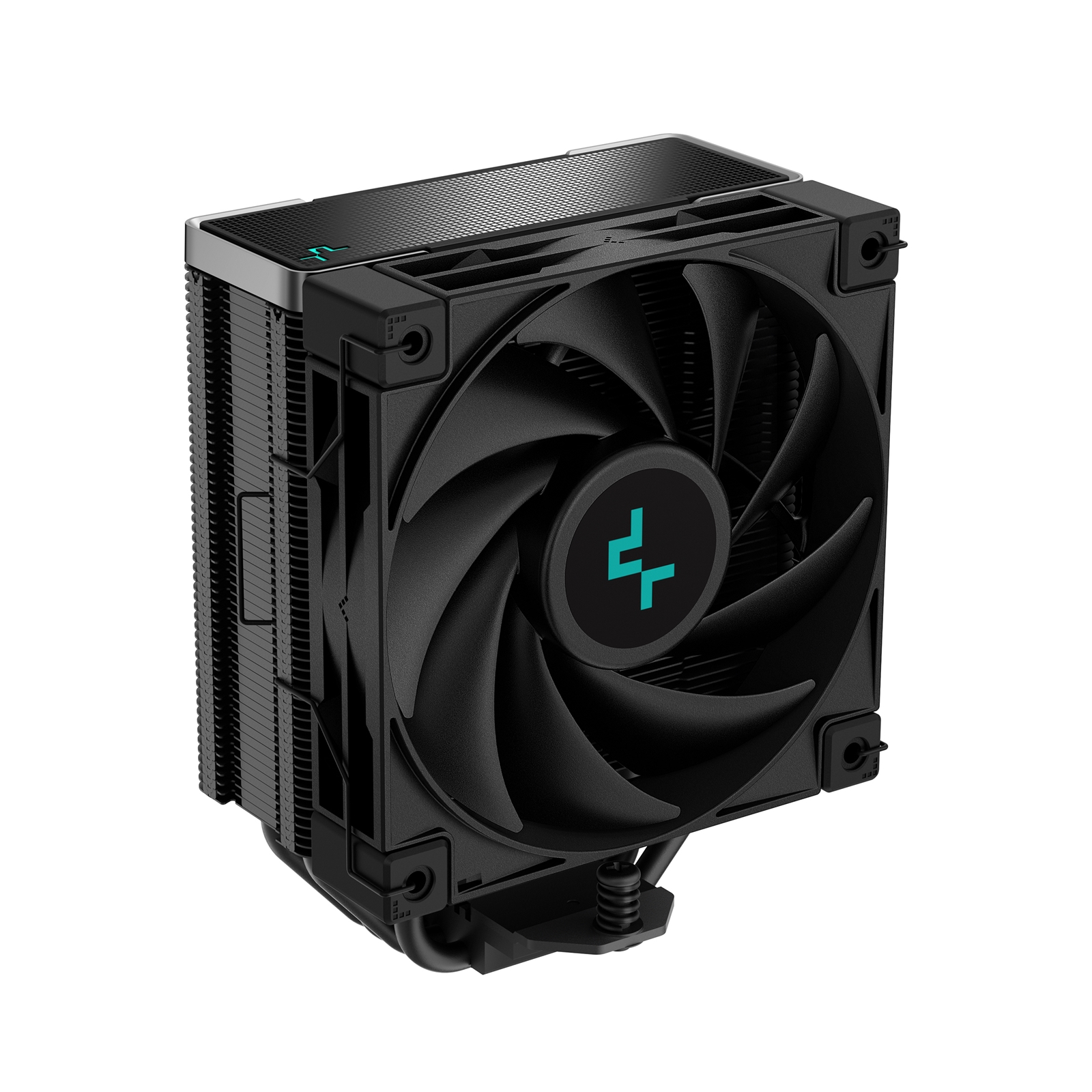 (image for) DeepCool AK400 Zero Dark Fan CPU Cooler, Universal Socket, High Performance 120mm Silent Hydro Bearing PWM Black Fan, 1850RPM, 4 Heat Pipes, Unique Matrix Fin Design, All Black, Intel LGA 1700 Bracket Included