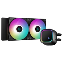 Deepcool Le520 240mm Aio Liquid Cooler W/ Anti-leak Tech, 2300 Rpm, High Performance Argb Fans Black Liquid Cpu Cooler R-le520-bkammn-g-1 - Tgt01