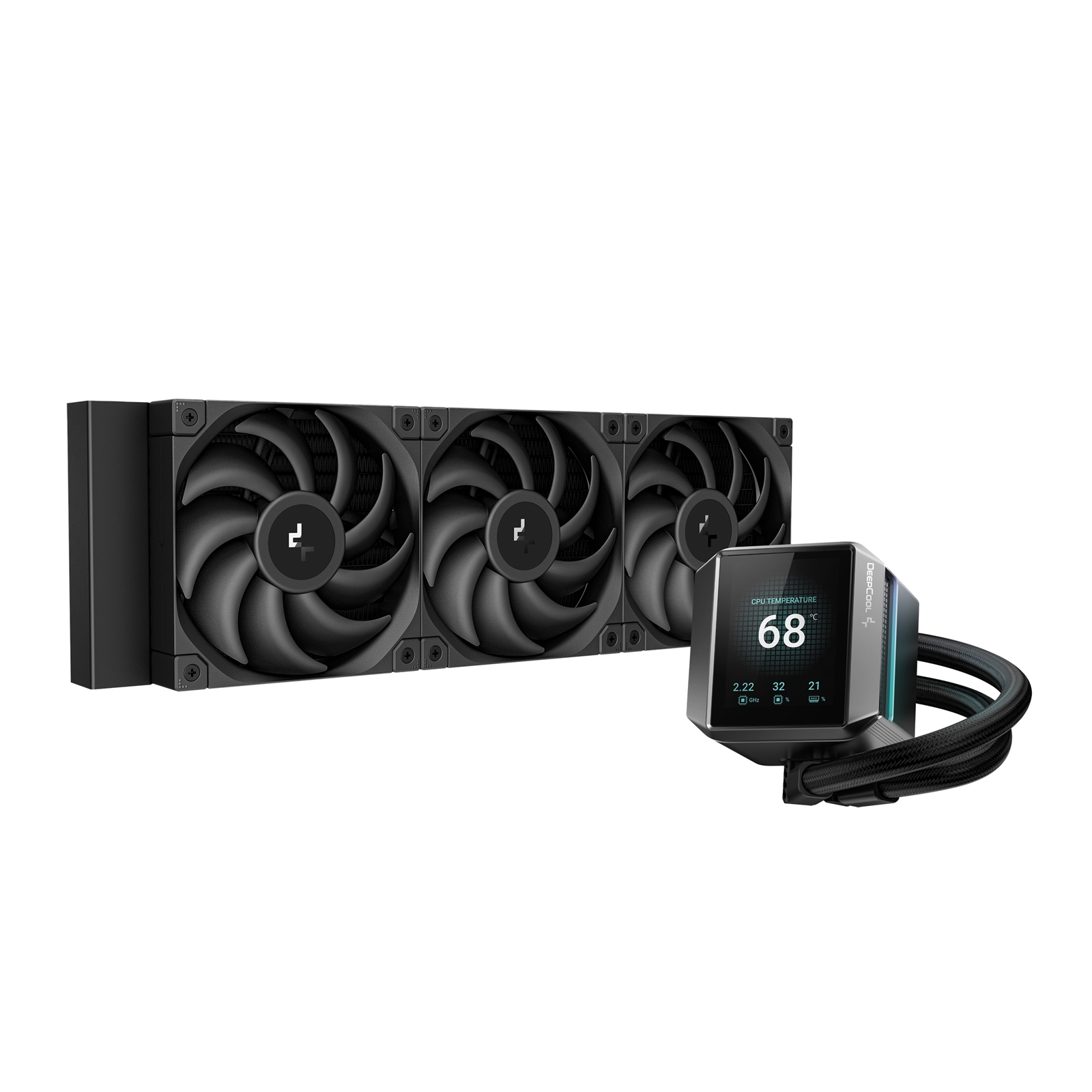 (image for) DeepCool Mystique 360 CPU Cooler, Personalized Cooling with 2.8" TFT LCD Screen and Enhanced Pump Performance, 5 year warranty