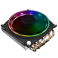 GameMax Gamma 300 Universal Socket 120mm PWM 1500RPM Addressable RGB LED Fan CPU Cooler