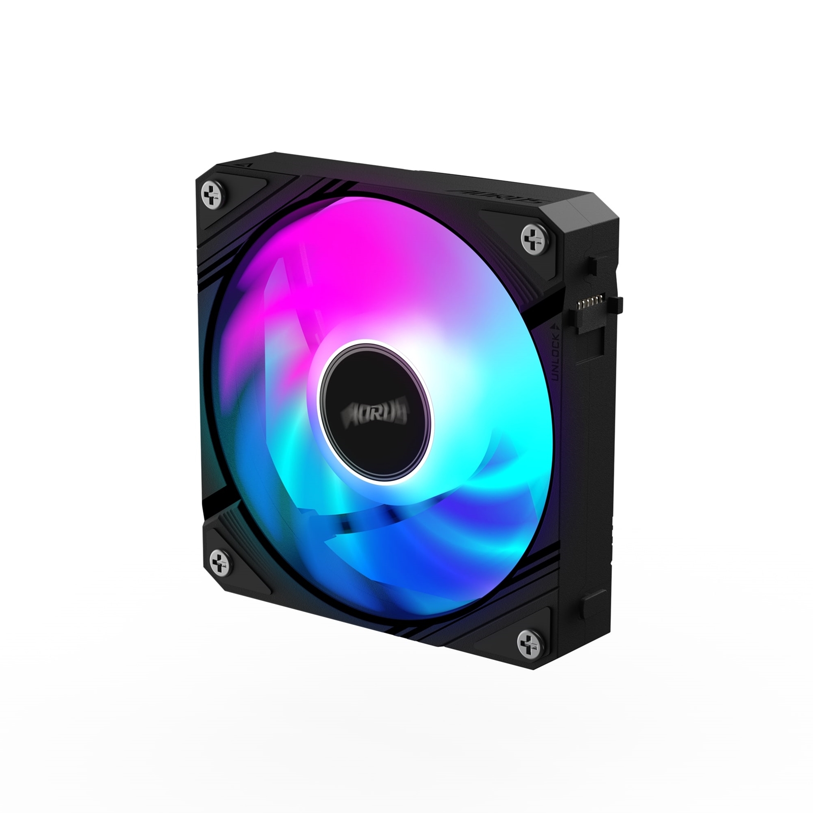 (image for) Gigabyte AORUS EZ Chain Fan 120 - High-Performance 120mm ARGB Case Fan with EZ-Chain Design, Hydro Dynamic Bearing, and Quiet Operation