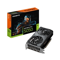Gigabyte NVIDIA GeForce RTX 5050 WINDFORCE OC 8GB GDDR6 Graphics Card, 2560 CUDA Cores, 2587 MHz Core Clock, Dual Fan, 2x DisplayPorts / 2x HDMI Ports