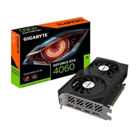 (image for) Gigabyte NVIDIA GeForce RTX 4060 WINDFORCE OC 8G Graphics Card, 8GB GDDR6, 3072 CUDA Cores, 2475 MHz Core Clock, Dual Fan, 2x DisplayPorts / 2x HDMI Ports