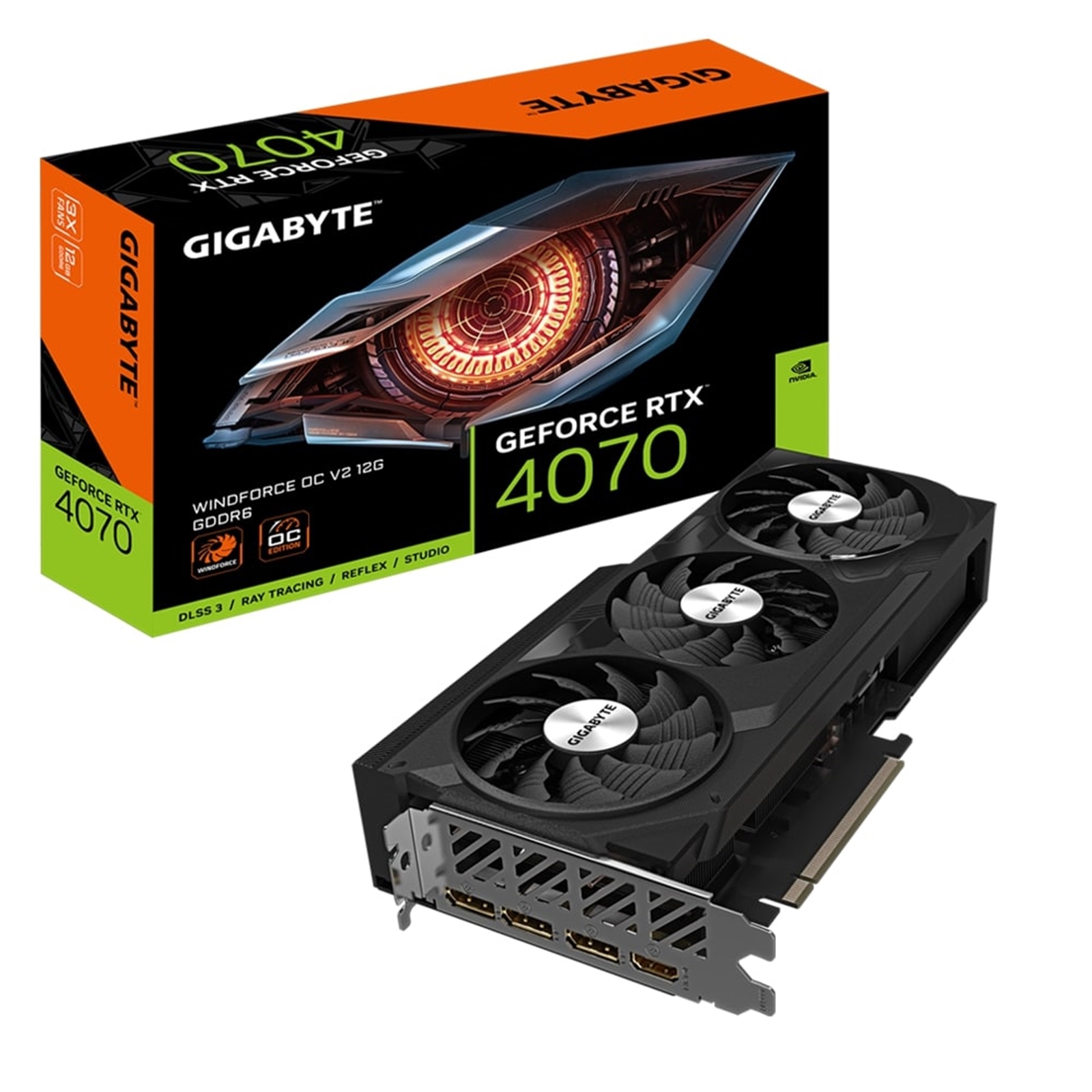 (image for) Gigabyte Nvidia GeForce RTX 4070 WINDFORCE OC V2 12GB Graphics Card