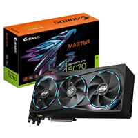 Gigabyte Nvidia Geforce Rtx 5070 Aorus Master 12gb Gddr7 Graphics Card, 6144 Cuda Cores, 2715 Mhz Core Clock, Triple Fan, Rgb, 3x Displayports / 1x Hdmi Port Gv-n5070aorus M-12gd - Tgt01