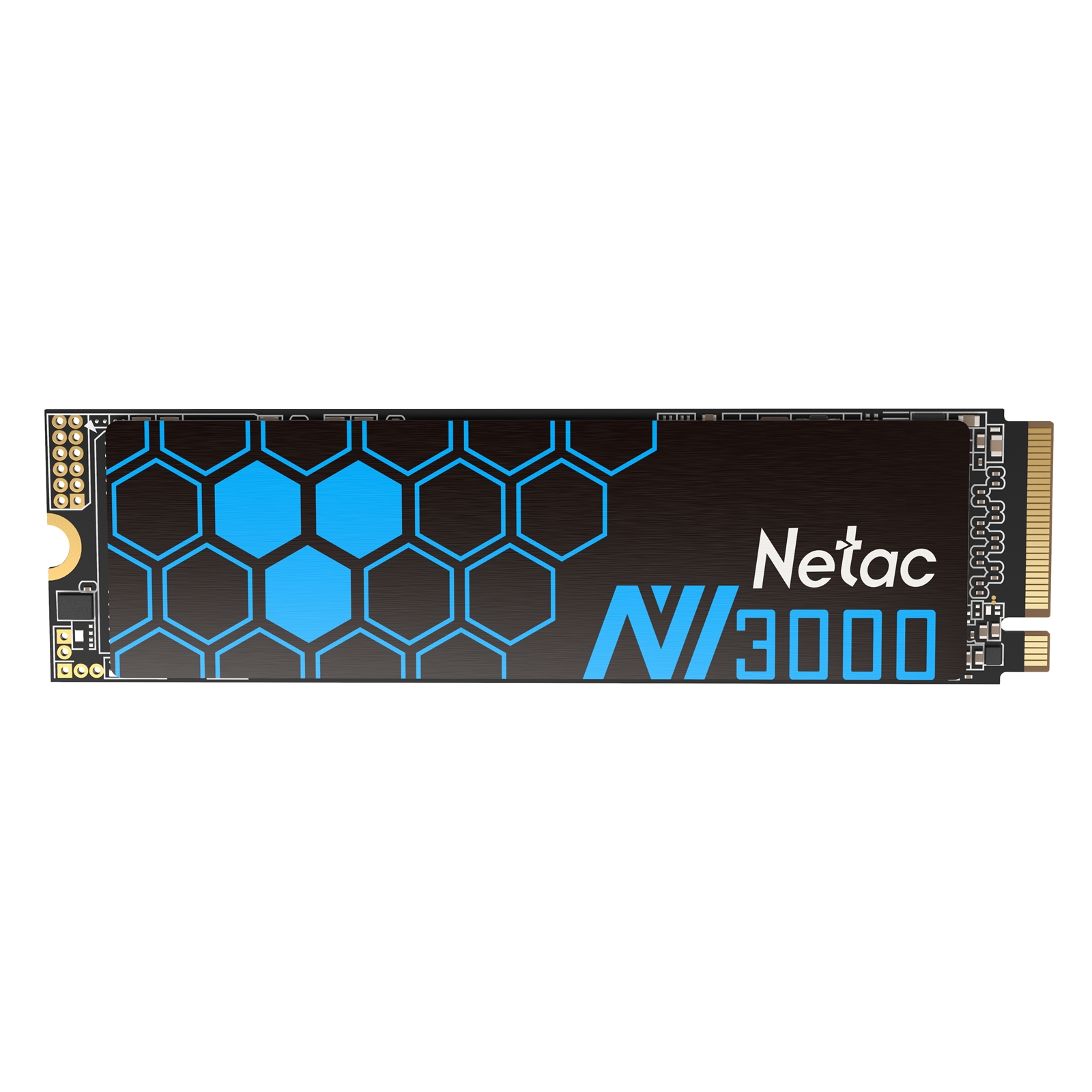 (image for) NETAC NV3000 (NT01NV3000-1T0-E4X) 1TB NVMe SSD, M.2 Interface, PCIe Gen3, 2280, Read 3400MB/s, Write 2900MB/s, Heatsink, 5 Year Warranty