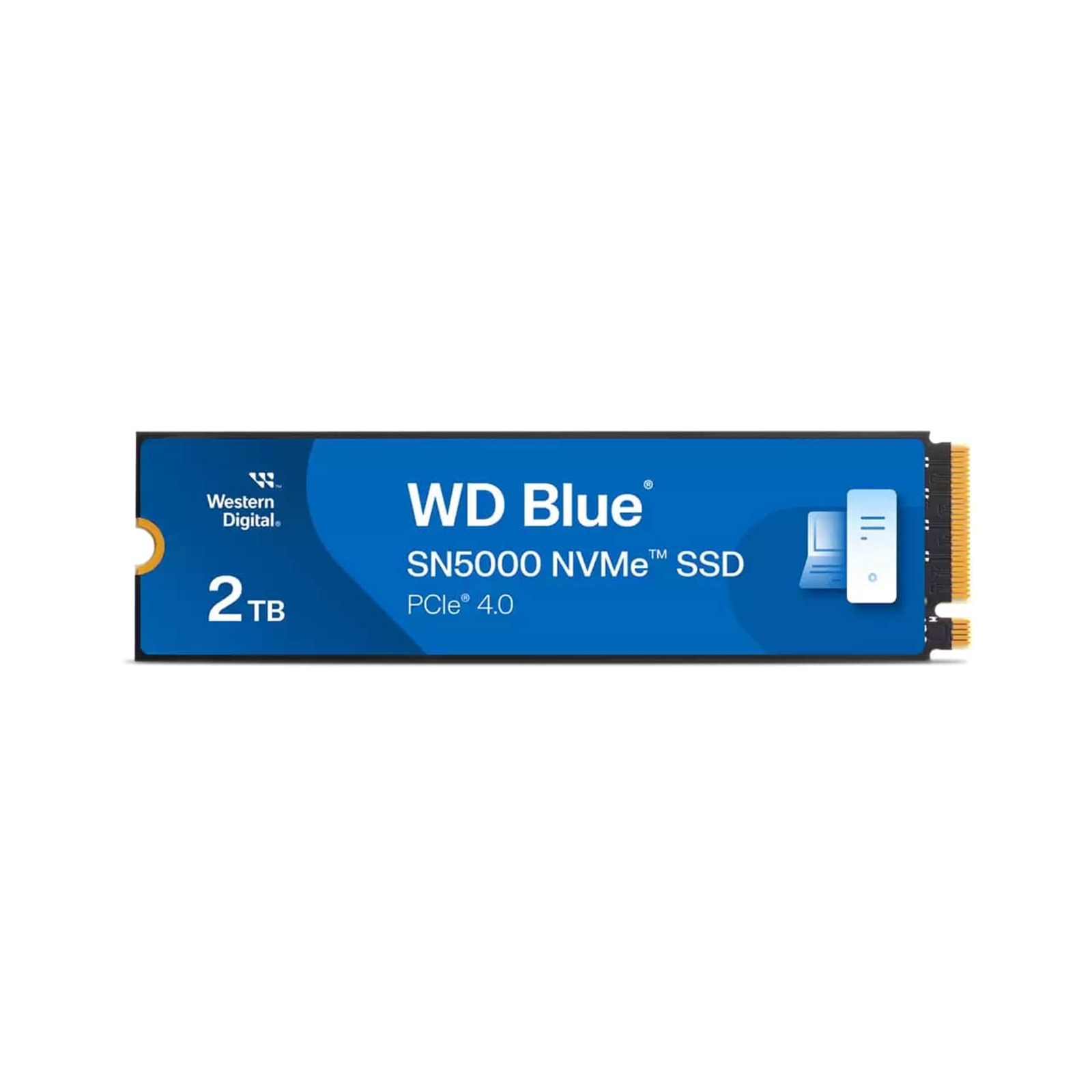 (image for) WD Blue SN5000 (WDS200T4B0E-00CNZ0) 2TB NVMe SSD, M.2 Interface, PCIe Gen4, 2280, Read 5150MB/s, Write 4850MB/s, 5 Year Warranty