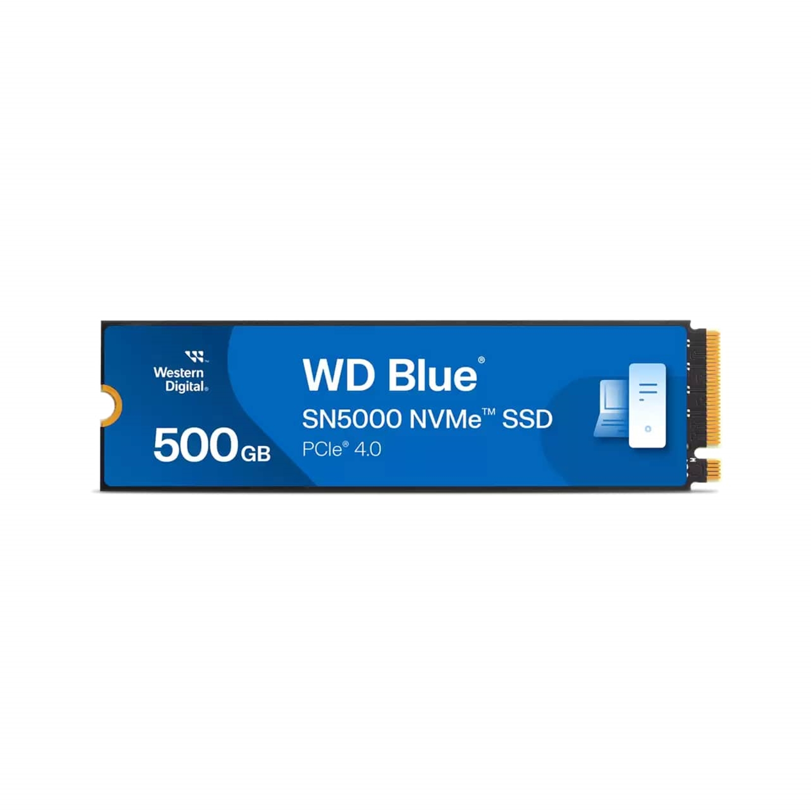 (image for) WD Blue SN5000 (WDS500G4B0E-00CNZ0) 500GB NVMe SSD, M.2 Interface, PCIe Gen4, 2280, Read 5000MB/s, Write 4000MB/s, 5 Year Warranty