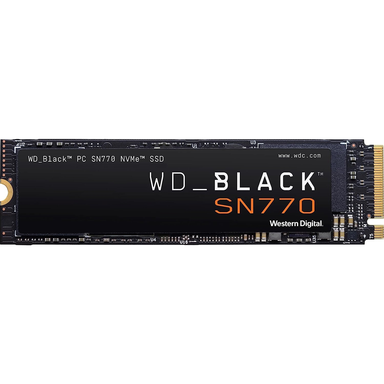 (image for) WD Black SN770 (WDS200T3X0E) NVMe SSD, M.2 Interface, PCIe Gen4, 2280, Read 5150MB/s, Write 4850MB/s, 5 Year Warranty