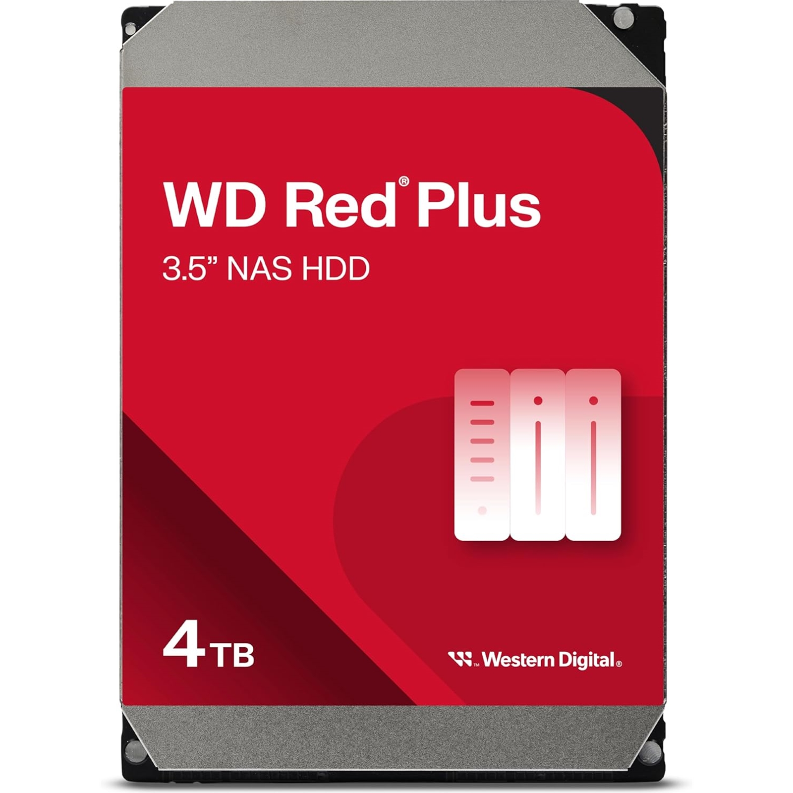 (image for) WD Red Plus WD40EFPX 4TB 3.5" 256MB Cache SATA III NAS Internal Hard Drive