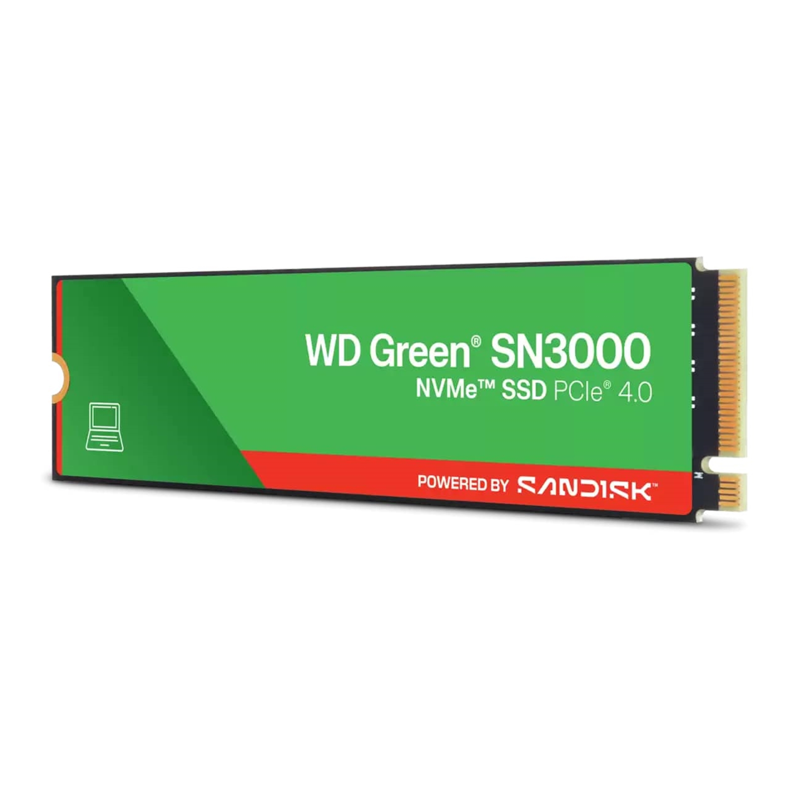 WD Green SN3000 (WDS200T4G0E-00CPS0) 2TB NVMe SSD, M.2 Interface, PCIe Gen4, 2280, Read 5000MB/s, Write 4200MB/s, 3 Year  Limited Warranty