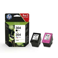 HP 304 2-pack Black/Tri-color Original Ink Cartridges