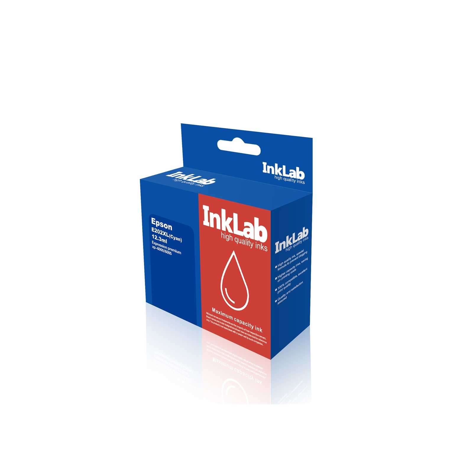 (image for) InkLab 202 XL Epson Compatible Cyan Replacment Ink