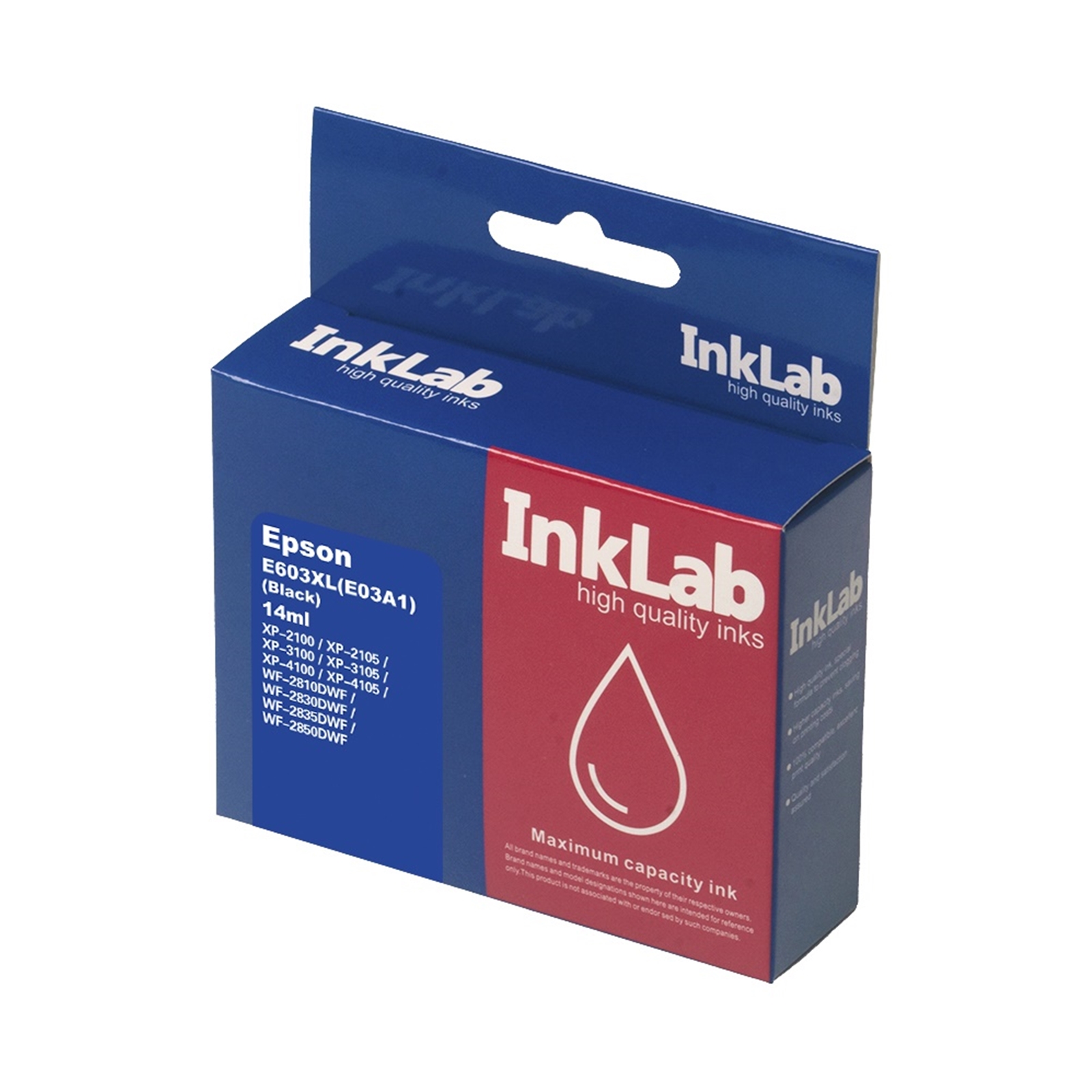 (image for) InkLab 603XL Epson Compatible Black Replacement Ink