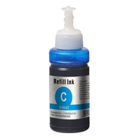 InkLab 6642 Epson Compatible EcoTank Cyan ink bottle