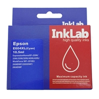 InkLab 604 Epson Compatible Cyan Replacement Ink