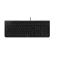 Cherry KC 1000 Wired Keyboard, USB Plug-and-Play, Full-Size, Whisper keystroke keys with durable key lettering and 4 Hotkeys, Compatible with PC and Laptop, Ideal for Home or Office, UK Layout, Black