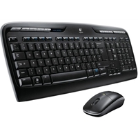 Logitech MK330 Wireless Keyboard and Mouse Combo for Windows, 2.4 GHz Wireless with USB-Receiver, Portable Mouse, Multimedia Keys, Long Battery Life for PC/Laptop, QWERTY UK Layout, Black