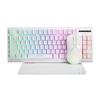 Marvo Scorpion CM310 Loot 30 3 in 1 RGB Wired Gaming UK Layout TKL Keyboard, Mouse and Mat Bundle (White) — Keyboards for UK schools