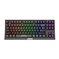 Marvo Scorpion Kg953w-uk Wireless Mechanical Gaming Keyboard With Red Switches, 80% Tkl Design, Tri-mode Connection, 2.4ghz Wireless, Bluetooth Or Wired, Rainbow Backlight, Anti-ghosting N-key Rollover Kg953w-uk - Tgt01