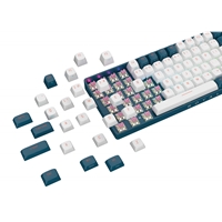 Royalaxe R108 Hot Swappable Mechanical Keyboard, Full Size, 110 Keys, 2.4GHz, Bluetooth 5.0 or Wired Connection, TTC Golden-Pink Switches, RGB, Windows and Mac Compatible, UK Layout