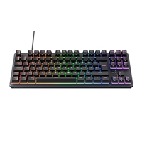 Tecware Phantom+ 80% Tkl Rgb Mechanical Gaming Keyboard With Wraith Brown Switches Black Twkb-p88pzt-wbruk - Tgt01
