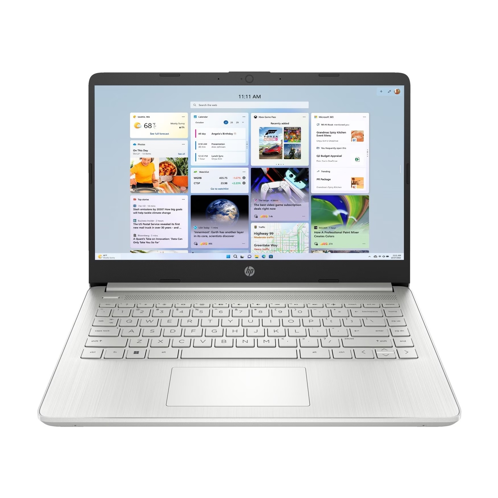 (image for) HP 4s-dq5016na Laptop, 14 Inch Full HD 1080p Screen, Intel Core i7-1255U 12th Gen, 16GB RAM, 1TB SSD, Windows 11 Home, Silver
