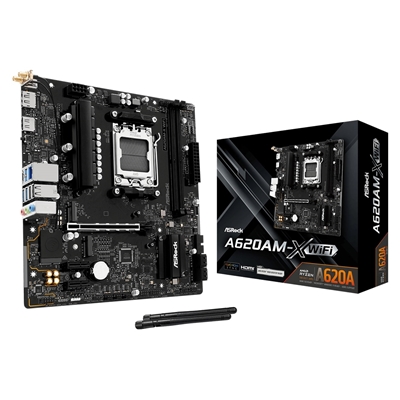Asrock A620AM-X WIFI Amd Socket Am5 Motherboard 2 X Ddr5 Dimm Slots 1 X M.2 Sock