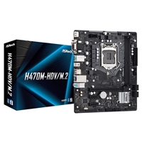 ASRock H470M-HDV/M.2 Intel Socket 1200 Micro ATX HDMI/VGA/DVI USB 3.2 Gen1 M.2 Motherboard