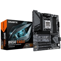 (image for) Gigabyte B650 EAGLE AMD AM5 Socket Motherboard, ATX, 4x DDR5 Slots, 3x M.2 Sockets, 2x USB-C Port, Fitted I/O Shield, GbE LAN, 1x DisplayPort / 1x HDMI Port