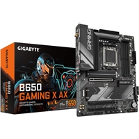 Gigabyte B650 GAMING X AX V1.5 AMD Motherboard Socket AM5, 1x PCIe 4.0 x16, 2x PCIe 3.0 x1, 2x M.2 2280, WiFi 6E, Realtek 2.5GbE LAN, HDMI/DisplayPort